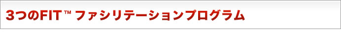 3つのFITファシリテーションプログラム